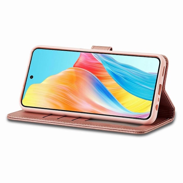 LC.IMEEKE Telefonskal för Oppo A78 4G Fodral PU Läder Ställ Plånboksfodral Multicolor Style B