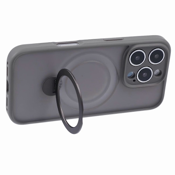 iPhone 16 Pro -kotelo, yhteensopiva MagSafe-yhteensopivan mattapintaisen TPU+PC-pyörivän jalustan kanssa Multicolor Style A