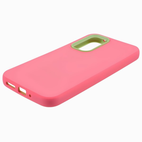 Til Samsung Galaxy A14 4g Gummibelagt Telefon Cover Aftagelig Ramme Pc+tpu Beskyttelses Cover Rose Pink
