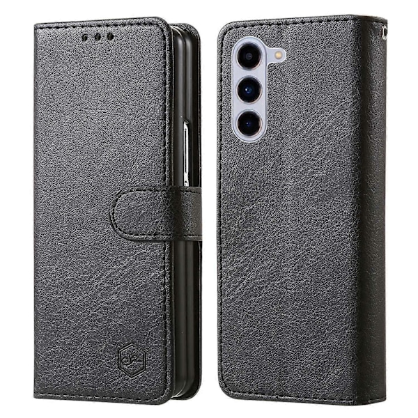 Skal för Samsung Galaxy Z Fold5 5G, enfärgat skyddande fodral PU-läder plånboksfodral Multicolor Style A