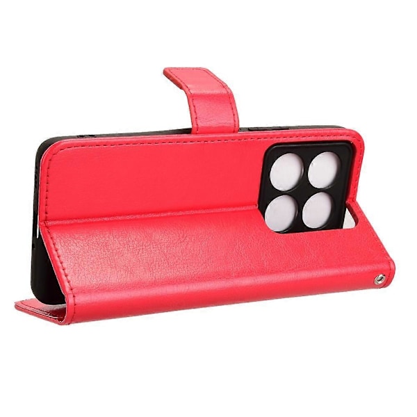 Xiaomi 14T Pro -kotelo, Crazy Horse -kuvioitu PU-nahkainen puhelinlompakkokotelo Multicolor Style C