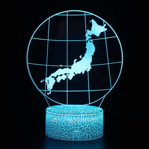 Globe Series 3D Bordslampa LED Light Present Visual Tredimensionell färgglad present nattlampa