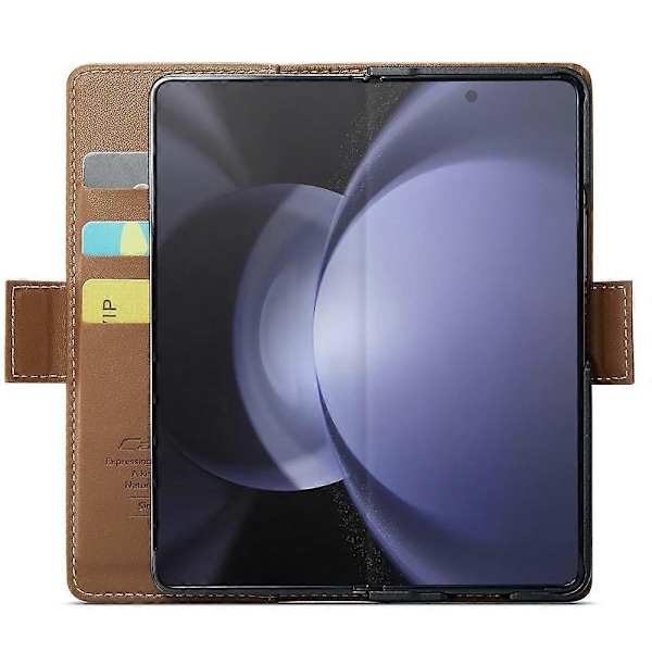 CASEME 023-serien För Samsung Galaxy Z Fold5 5G RFID-blockerande Plånbok Läderfodral Telefonställ Skydd Multicolor Style F