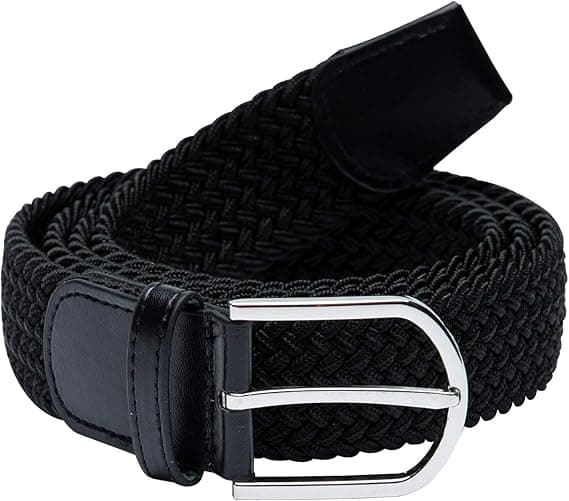 Unisex elastisk flettet elastisk bælte stretch b