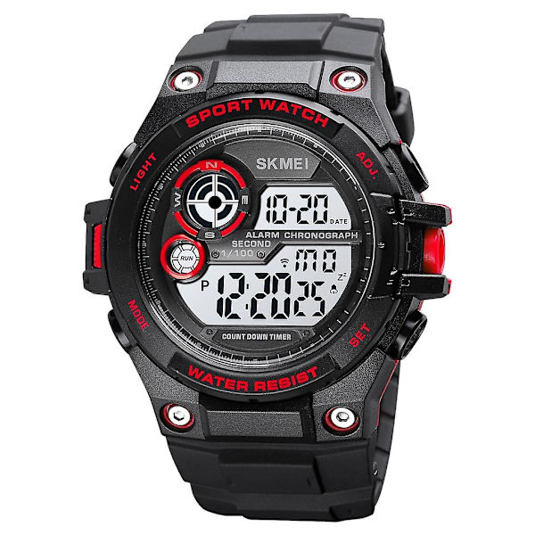 Skmei 1759 Digital Display Vattentät elektronisk watch Red