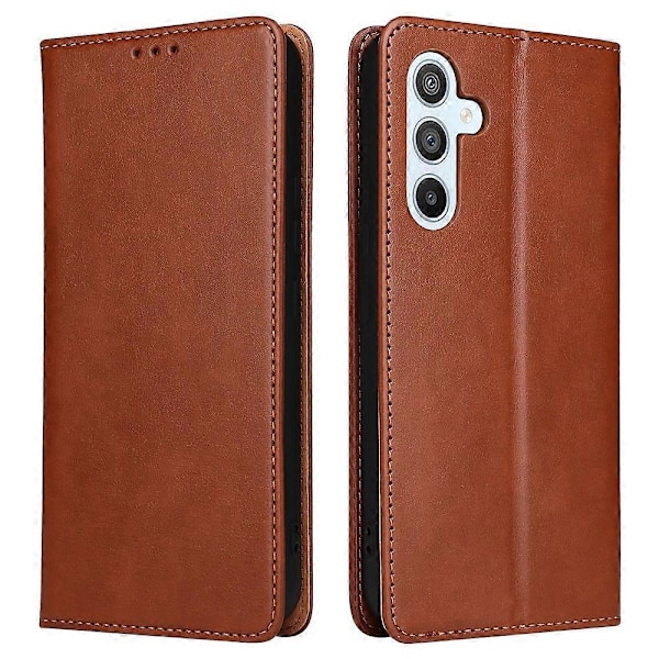 FIERRE SHANN PU Læder Wallet Folde Stand Telefon Cover til Samsung Galaxy A54 5G Multicolor Style B