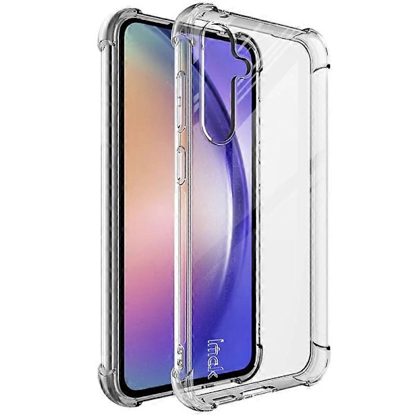 IMAK Skal för Samsung Galaxy S23 FE Fyrhörns Klar Mobilskal Mjukt TPU Baksida Multicolor Style A