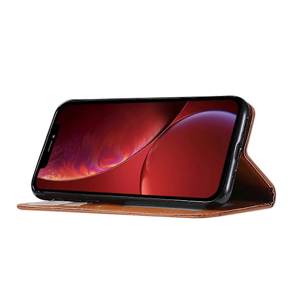 Magnetisk selvabsorberende pung stand PU læder etui cover til iPhone 13 6.1 tommer