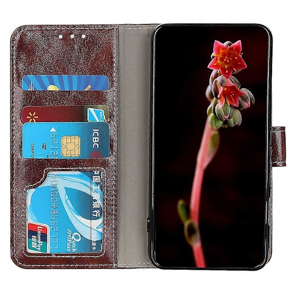 Samsung Galaxy A15 4G -puhelinlompakkokotelo, jalustalla, iskunkestävä, retrokuvioitu PU-nahkainen suojakotelo Multicolor Style E