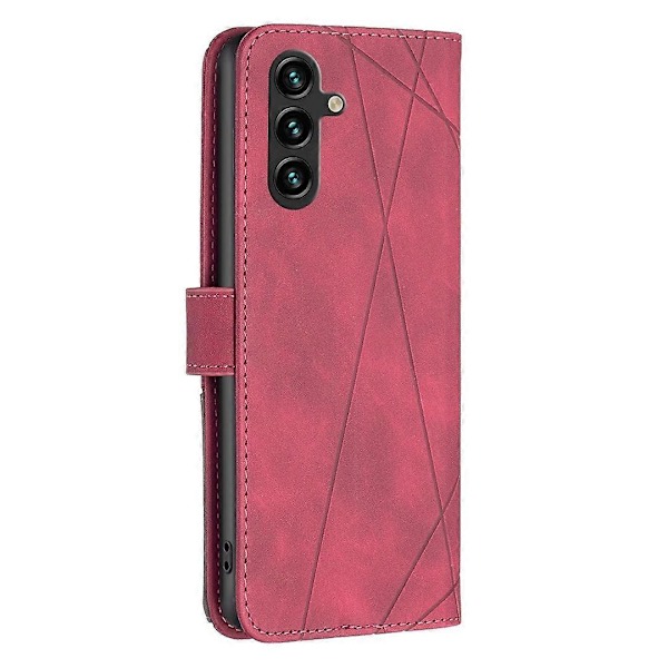 BINFEN COLOR BF05 Samsung Galaxy A15 4G -kotelo, kuvioitu lompakkomallinen nahkainen puhelinkotelo Multicolor Style D