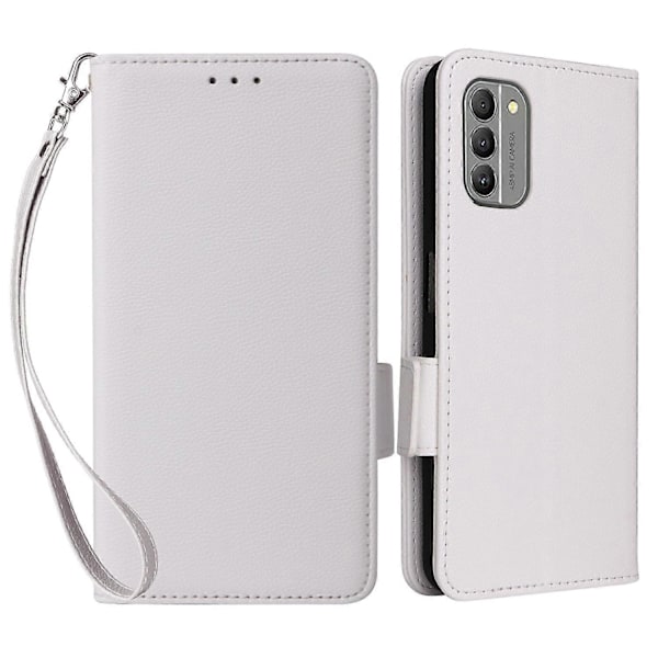 För Nokia G310 PU Läder Mobiltelefonfodral Plånboksställ Anti-Fingeravtrycksskydd Multicolor Style C