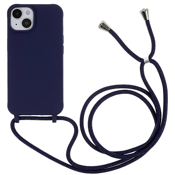 Integrerat TPU-skal för iPhone 14 Plus, reptåligt skydd med snodd Multicolor Style B