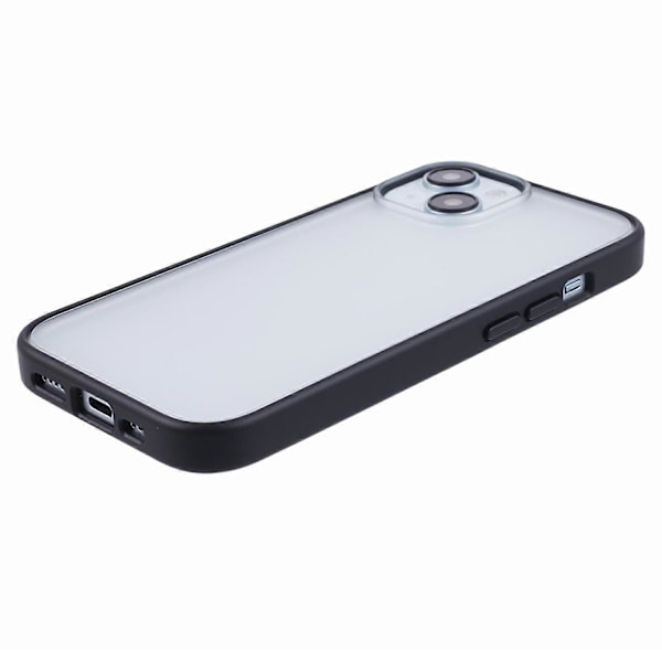Mattapintainen TPU+PC-puhelinkotelo iPhone 15:lle, läpikuultava, sormenjälkiä hylkivä suojakuori Multicolor Style E