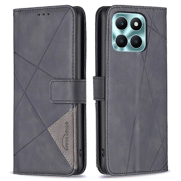 BINFEN COLOR BF05 För Honor X6a 4G Fodral Präglat Plånboksfodral i Läder för Mobiltelefon Multicolor Style A