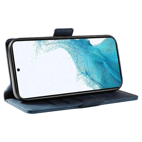 YIKATU YK-005 Til Samsung Galaxy S21 FE 5G Stand Wallet Case Hud-berørings Læder Telefon Cover Multicolor Style A