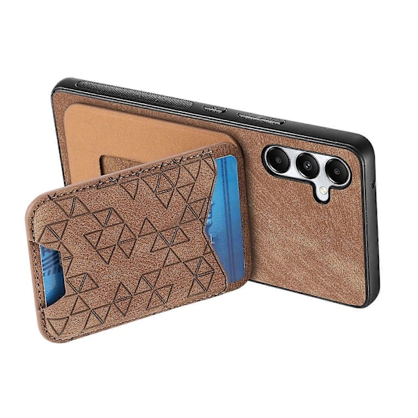 Til Samsung Galaxy A05s 4G Etui med Præget Mønster, Kortholder, Støttefod, Læder Bagside Cover Multicolor Style F