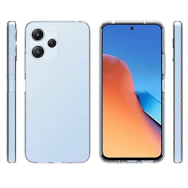 Xiaomi Redmi 12 4G Kiiltävä Vesileima-vapaa TPU-kotelo Läpinäkyvä Puhelinkuori