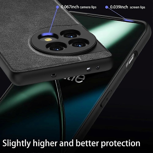 OnePlus 11 5G PU-nahka+TPU+PC Puhelinkotelo Retro Naarmuuntumaton Matkapuhelinkotelo Multicolor Style C