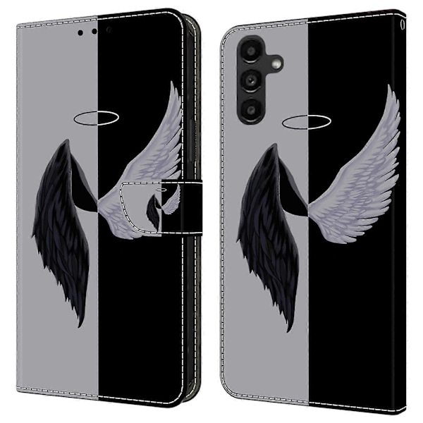 Til Samsung Galaxy A14 5G/A14 4G Etui Anti-Drop Wallet Telefon Etui med Støttefod Multicolor Style P