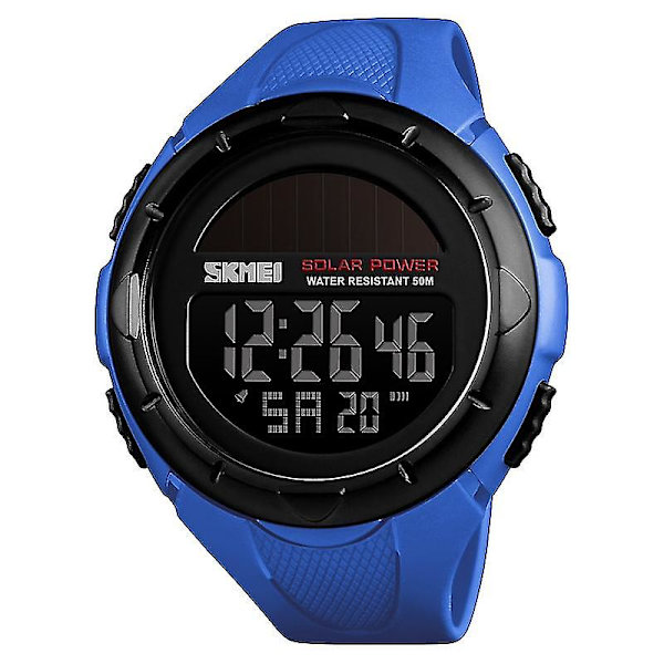 Skmei 1405 Solar Power Outdoor Sports Watch Blue