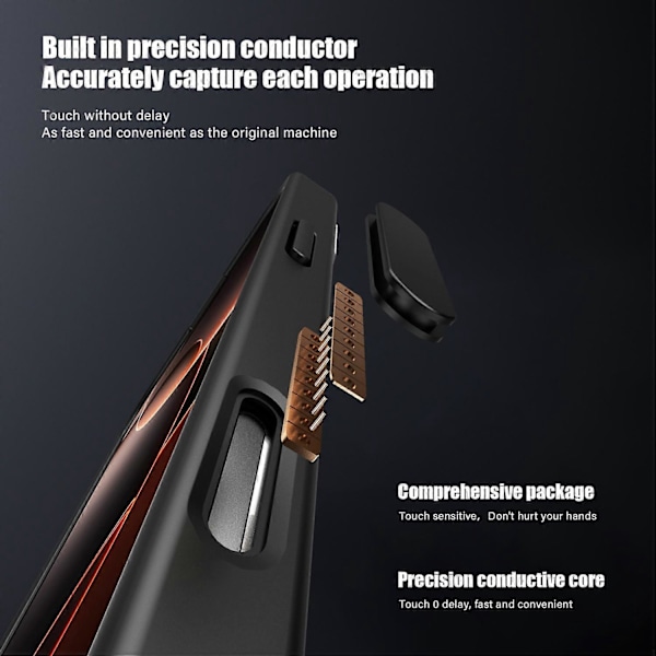IPAKY Støtsikkert deksel til iPhone 16 Pro Max PC + TPU Matt Telefon Bakdeksel Multicolor Translucent