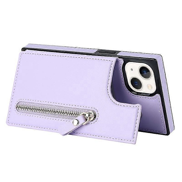 RFID-suojattu lompakkokotelo iPhone 15:lle TPU+PU-jalustalla ja olkahihnalla Multicolor Style F