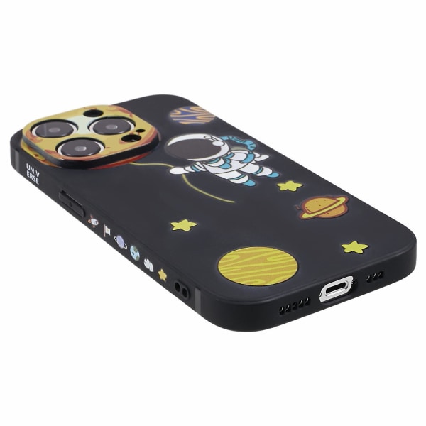 TPU-puhelinkotelo iPhone 14 Prolle, kuviopainettu naarmuuntumaton puhelinkuori Style D