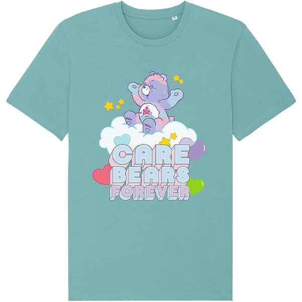 Care Bears Forever 40-årsjubileum Ekologisk T-shirt för män - vuxen, 3xl Teal Monstera XL