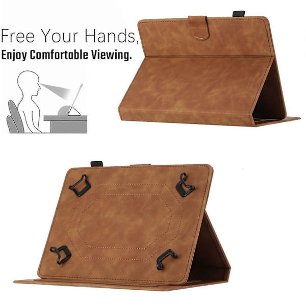 7-tums Tablet PU Läder Ställ Fodral Fjäril Tryckt Korthållare Tablet Skydd Multicolor Style B