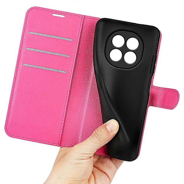 Til Oppo F29 5G Etui Litchi Tekstur Stødsikkert Læder Wallet Telefon Cover Multicolor Rose