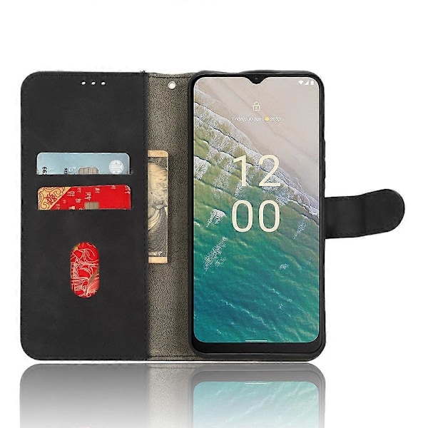 För Nokia C32 Plånboksfodral Skinn-Touch Skyddande PU Läder Telefonskal med Ställ Multicolor Style A