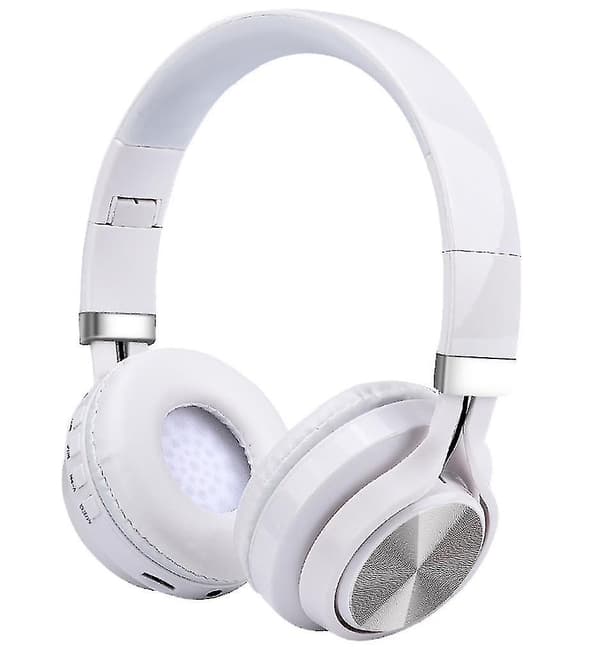 Huvudmonterat trådlöst Bluetooth headset, hopfällbart och infällbart brusreducerande Hifi