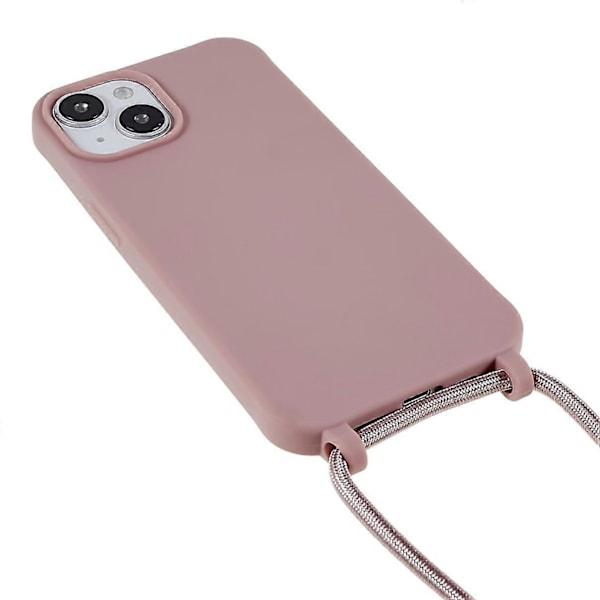 iPhone 14 Plus Integroitu TPU Puhelimen Takakansi Naarmuuntumista Estävä Suojus Nauhalla Multicolor Style E