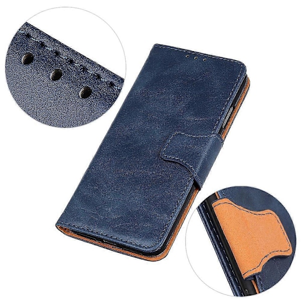Til Samsung Galaxy A05 4G Etui Split Læder Crazy Horse Tekstur Wallet Telefon Cover Multicolor Style B