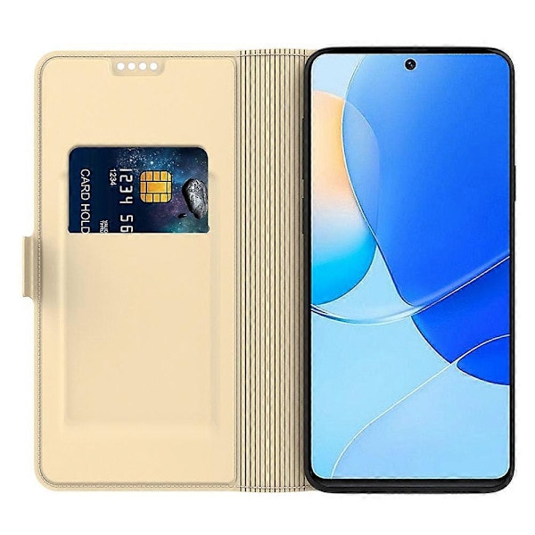 Honor 90 Folio Flip PU-nahkainen suojakotelo jalustalla ja korttipaikalla Multicolor Style B