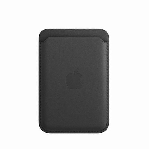 Kvalitetsläder Kompatibel med MagSafe Magnetisk RFID-korthållare Kortfodral för iPhone 12/12