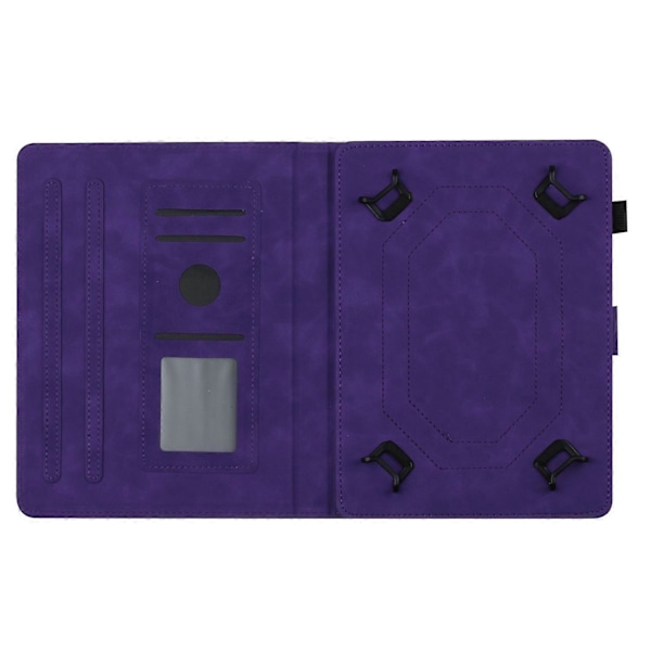 7-tums Tablet PU Läder Ställ Fodral Fjäril Tryckt Korthållare Tablet Skydd Multicolor Style E