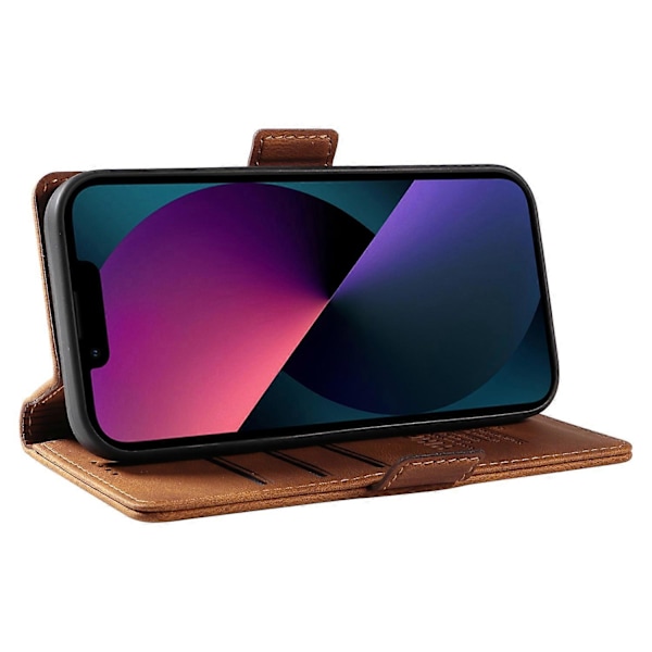 YIKATU YK-005 Til iPhone 15 Hud-berørings PU Læder Telefon Cover Stødsikkert Wallet Stand Cover Multicolor Style C