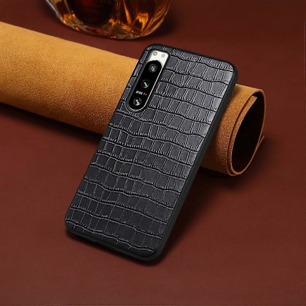 Til Sony Xperia 5 IV 5G Cover Krokodille Tekstur Læder Anti-Ridse Bagcover Multicolor Style A
