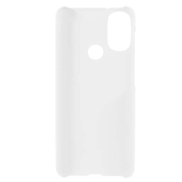 Anti-ridse Beskyttelses Cover Gummibelagt Hårdt PC Telefon Cover Til Motorola Moto E20/e30/e40 White