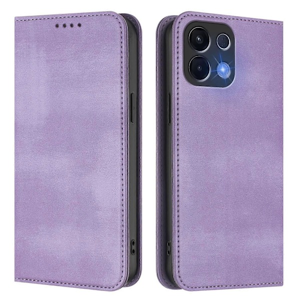 Plånboksfodral för Oppo K13 5G Retro Textur RFID-blockerande Läder Telefonskal Multicolor Light Purple