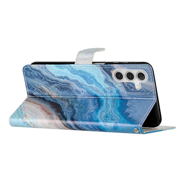 Plånboksfodral för Samsung Galaxy A15 5G PU Läder Mönstertryck Telefonskal Multicolor Style J