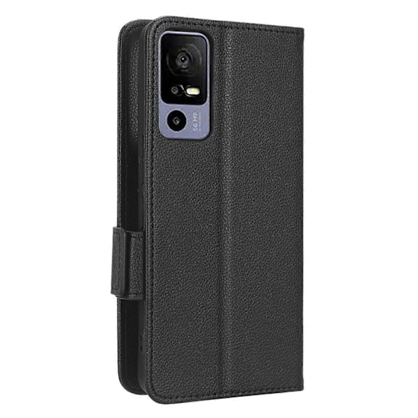Læder Smartphone Etui til TCL 40R 5G, Dobbelt Magnetisk Lås Flip Wallet Stand Telefon Cover Multicolor Style B