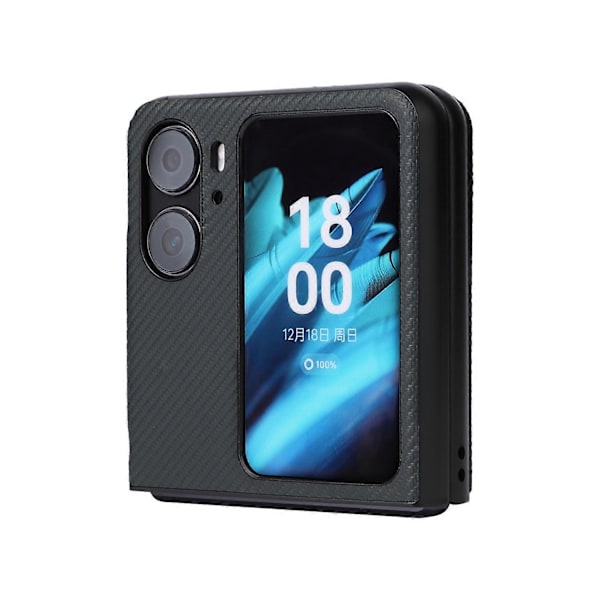 Til Oppo Find N2 Flip 5G Anti-ridse Telefon Bagcover PU Læder+PC Skridsikkert Telefonetui Multicolor Style C