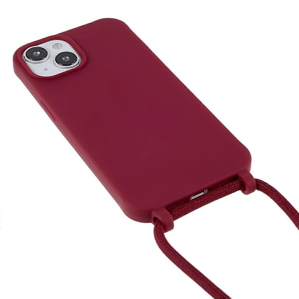 Integrerat TPU-skal för iPhone 14 Plus, reptåligt skydd med snodd Multicolor Style D