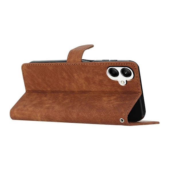 Til Samsung Galaxy A05 4G Etui PU Læder Foldbart Stativ Ensfarvet Telefoncover Multicolor Style B