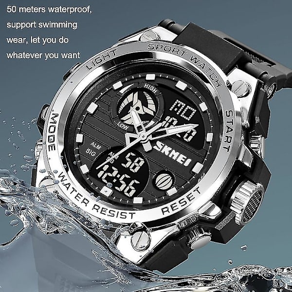 Skmei 2031 Dual Movement Outdoor Sports Watch Black