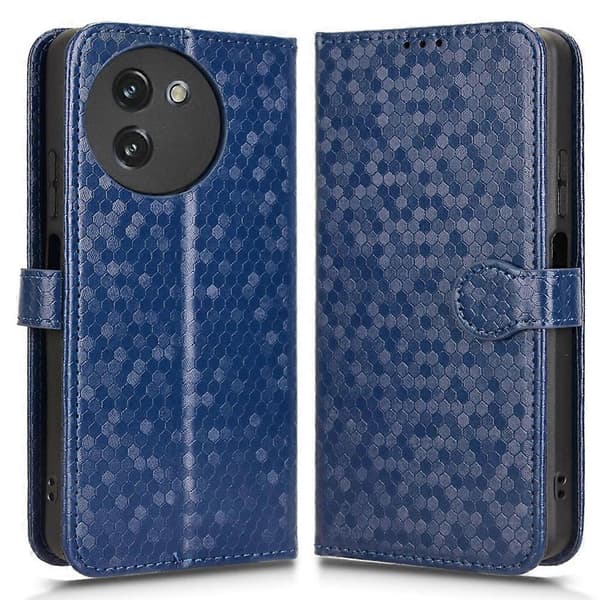 Plånboksfodral med prickmönster i PU-läder för Doogee Note 59 Pro/Note 59 Multicolor Dark Blue