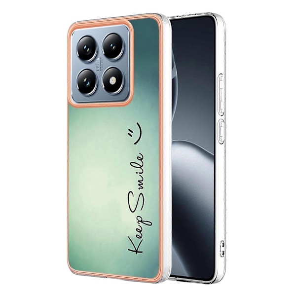 Til Xiaomi 14T Etui IMD-D Mønstertryk 2.0mm TPU Telefon Bagcover Multicolor Style A