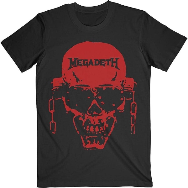 Megadeth 'vic Hi-contrast Red' (musta) T-paita Black L
